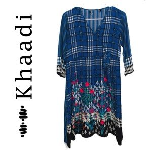 💙 Khaadi Blue Striped Dress